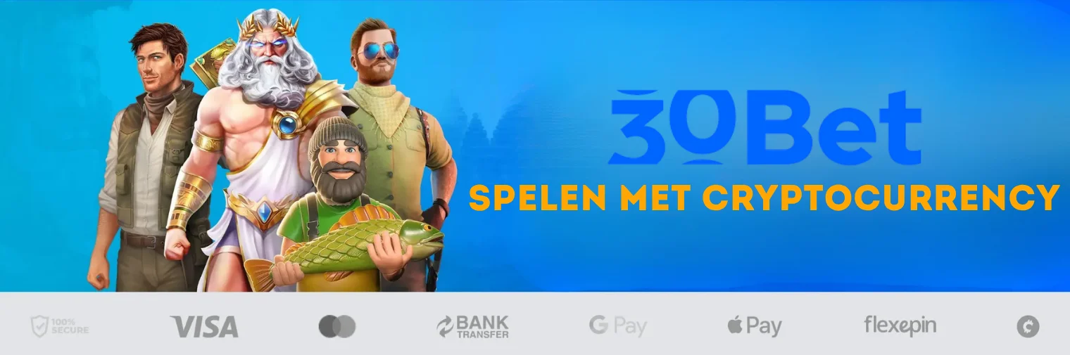 30bet Spelen met cryptocurrency